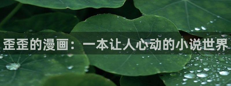 禁漫天堂安装：歪歪的漫画：一本让人心动的小说世界